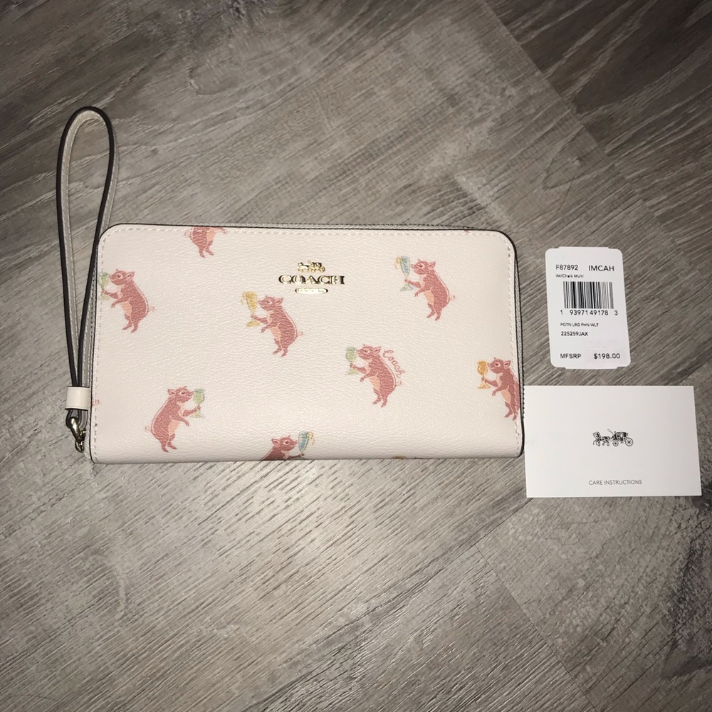 NWT Coach Party Pig wallet